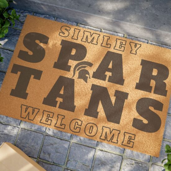 Personalized Welcome Doormat - Simley Spartans Design