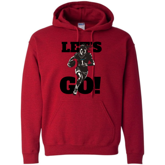 "LET"S GO!" Flag Football Hoodie